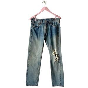 Men's Blue Straight Jeans